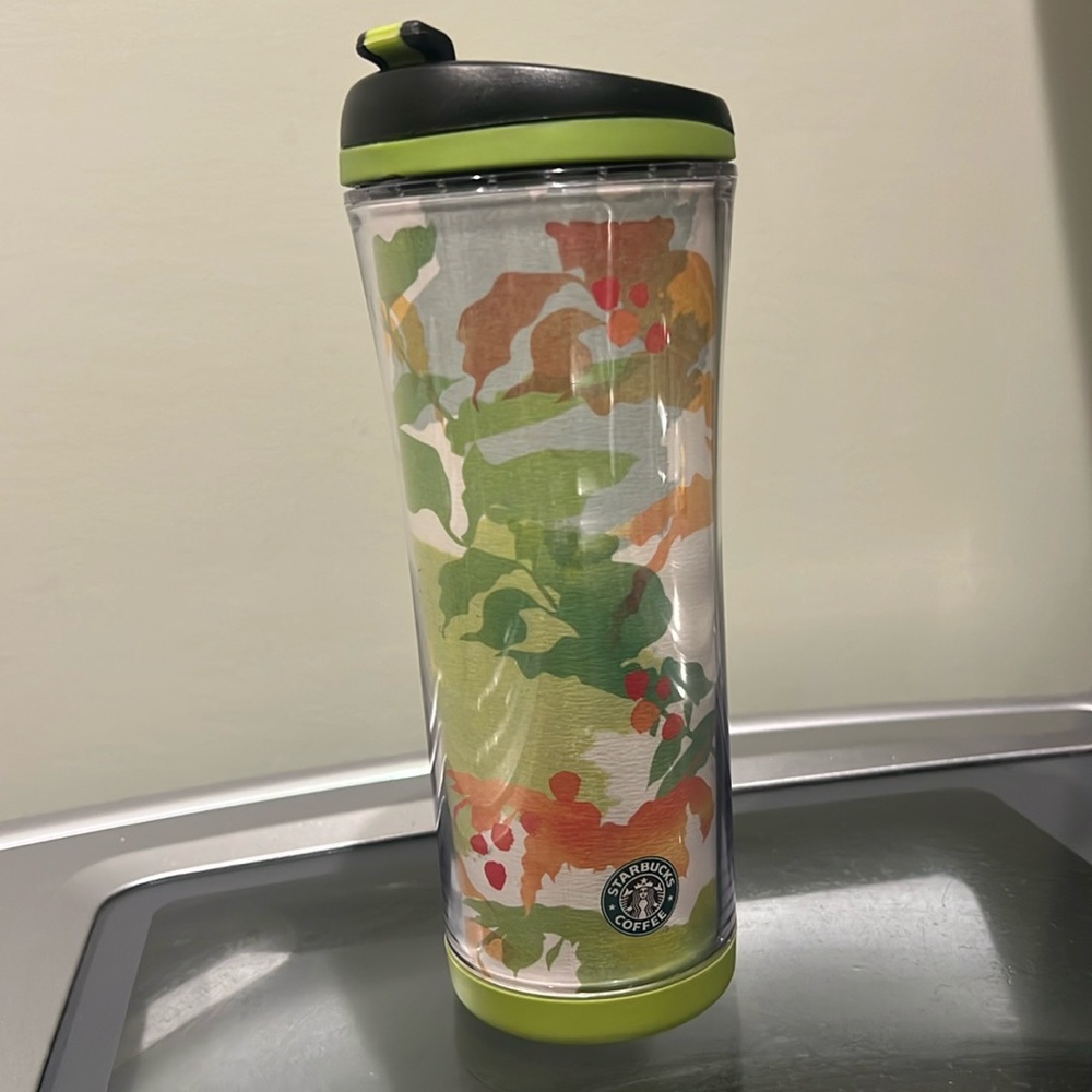 Starbucks fall leaf 16 oz cup coffee great pre owned